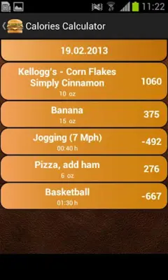 Calories Calculator android App screenshot 0