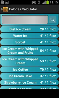 Calories Calculator android App screenshot 2